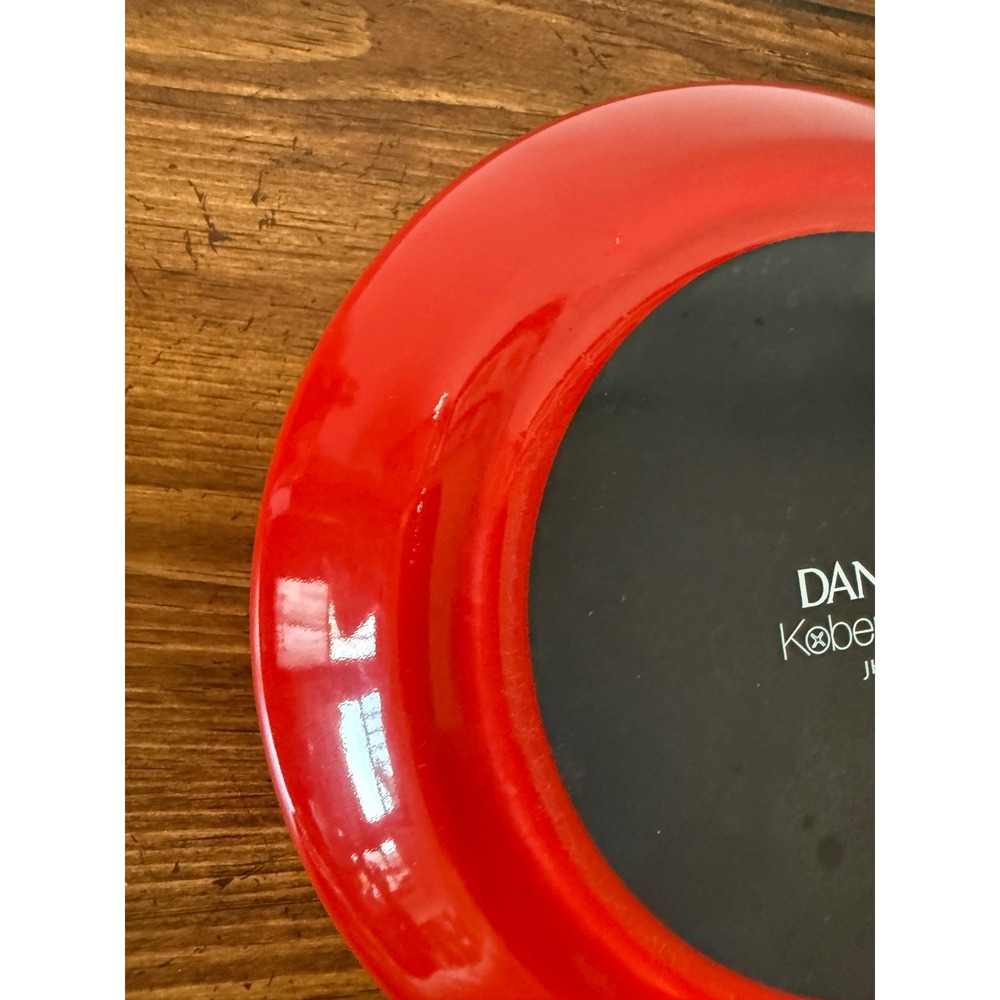Dansk Kobenstyle Red Enamel Saucepan Jens Quistgaard Teak Handle Lid Trivet - Picture 10 of 14
